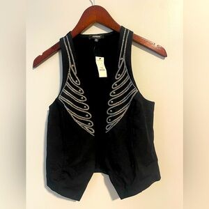 Expressss Fashion Wings Embroidered Vest